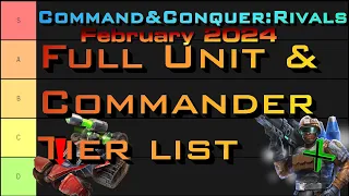 C&C Rivals: Tier List February 2024! (Recorded Live)