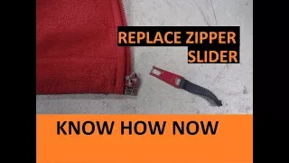 How to Replace a Zipper Slider