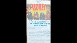 Lionel Classic Locomotive Series Volume 1: The Fairbanks Morse FM (1987) VHS RARE