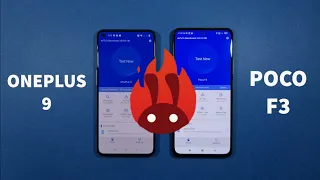 OnePlus 9 vs Xiaomi Poco F3 Antutu Benchmark Test