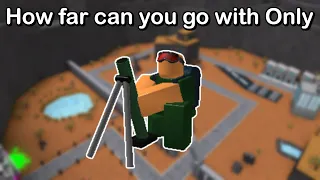 How far can you go with Only Mortar? | Roblox Tower Battles