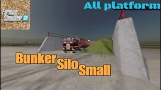 Bunker Silo Small / New mod for all platforms on FS22