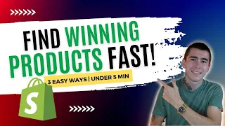 3 Easy Ways To Find $1000 /Day Winning Products In Under 5 Minutes! | Shopify Dropshipping 2022