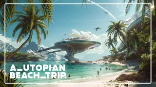 Utopian Beach Trip - Super relaxing & mellow but futuristic music (Ambient & Atmospheric)