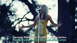 Miley Cyrus - The Climb // Lyrics + Español // Backyard Sessions