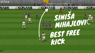 Mihajlovic free kick compilation | Winning Eleven 2002 | PS1