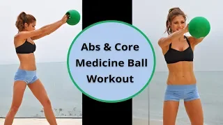 10-Min Beginner Abs & Core Medicine Ball Workout