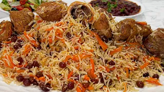 Afghan Pulao Uzbeki 😋 قابلی پلو  ازبکی با روغن کنجد مزه دار