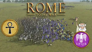 Starting Army Battles 6: SPQR vs Egypt in Rome: Total War Remastered