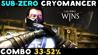 MKX: Sub-Zero Cryomancer Combos (33-52%)