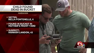 Suspect, child found dead inside a bucket identified by police