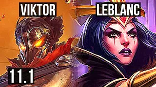 VIKTOR vs LEBLANC (MID) | Rank 4 Viktor, Legendary | BR Master | v11.1