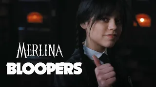 Bloopers de la Temporada 1 | Merlina | Detrás de Cámaras