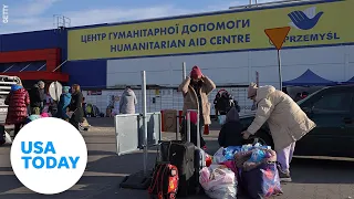 Ukrainian refugees arrive in Poland | USA TODAY