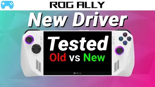 ROG ALLY April 2024 driver (AFMF) Benchmarks and testing