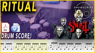 Ritual - Ghost | DRUM SCORE Sheet Music Play-Along | DRUMSCRIBE