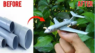 How to make a Jet Plane with PVC -"DIY IDEAS 💡"