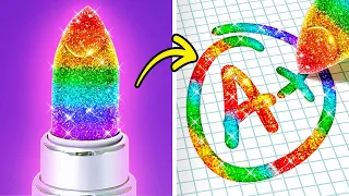 REGENBOGEN-HACKS & DIYs 🌈 || bunte Ideen und lustige Regenbogen-Essen-Challenges auf 123 GO! Series