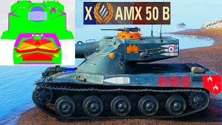 AMX 50 B WeakSpots and Armor - World of Tanks