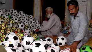 Amazing technique of making soccer balls