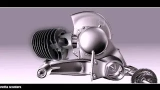 Vespa Engine Assembly Animation