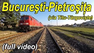 Bucuresti-Pietrosita Rear View-Zugfahrt-Trainride