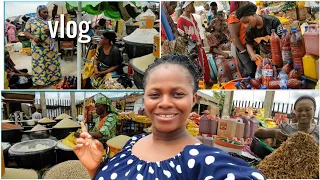 NIGERIAN MARKET VLOG (RAW! What it's REALLY like Shopping on MARKET DAY| Banters, Cost of foodstuffs