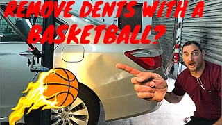 Huge Honda Accord Dent Removed Using A Basketball🏀?