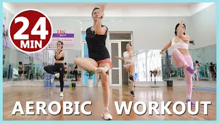 24 Mins Aerobic Reduction of Belly Fat Quickly | Aerobic Everyday for Best Body Shape | Zumba Class