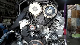 تعديل حزام  محرك بيجو - calage chaine distribution voitures Peugeot 207 essence   Timing Belt Change