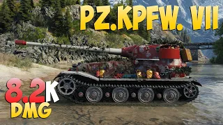 Pz.Kpfw. VII - 10 Kills 8.2K DMG - Luck! - World Of Tanks