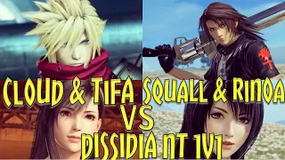 Dissidia Final Fantasy NT 1v1 - Cloud & Tifa Vs Squall & Rinoa