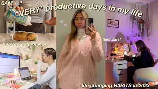 VERY productive days in my life ✧˖° back to school prep, *must* habits in 2023, waking up at 6AM