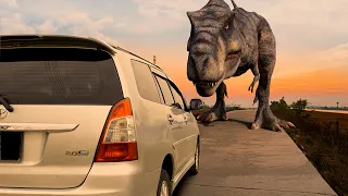 Super Best Realistic Dinosaur T-Rex Chase | Jurassic World Dinosaur Fan Movie | Teddy Chase