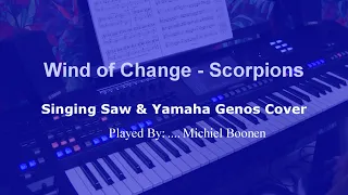 Singing Saw and Yamaha Genos - Wind of change cover