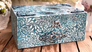 How to do Reliefs and Textures with Decoupage on wood. LIVE