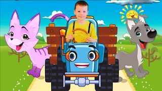 Learn Animal Sounds and Colors with Tractor-Educational Songs for Kids - Learn English