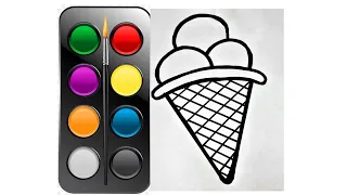 How to Make Ice cream drawing | Easy Ice cream drawing step by step#Ice cream drawing for kids #easy