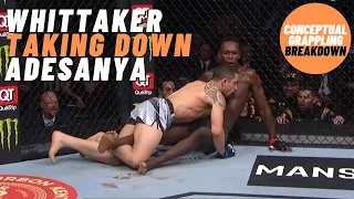 Breaking down Whittaker's takedown versus Adesanya