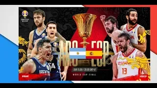 FULL GAME HIGHLIGHTS Argentina vs Spain Basketball   FIBA World Cup 2019 FINALS