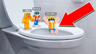 ¡ENTRAMOS DENTRO DE UN INODORO EN MINECRAFT! 💩🚽 !LOS COMPAS SE HACEN ENANOS!