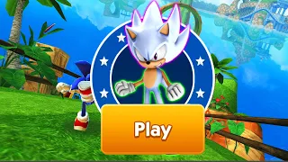 Sonic Dash - Hyper Sonic Unlocked and Fully Upgraded - All Characters Unlocked - Run Gameplay