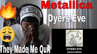 Metallica - Dyer Eve REACTION! THIS SONG IS SUPER CRAZY