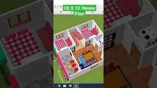 28 X 32 House plan|3D house pla|Short video