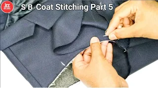 Single Breast Coat Stitching Part 5 | How To Sew Men's Coat | Attaching The Coat Sleeve