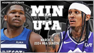 Minnesota Timberwolves vs Utah Jazz Full Game Highlights | Mar 16 | 2024 NBA Season