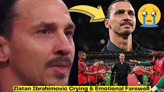 😭 Zlatan Ibrahimovic Crying & Emotional Farewell To AC Milan Fans As He Retires From Football.