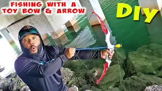 Dollar Store BOW and ARROW Fishing Challenge!