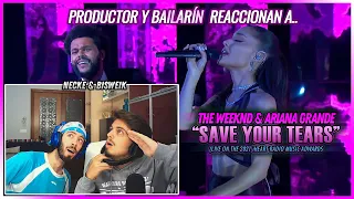 The Weeknd, Ariana Grande - Save Your Tears (Live) 🌟 Reacción Productor y Bailarín 🌟 #NeckeYBisweik