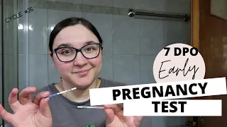 Early Pregnancy Test at 7 dpo || Early testing and early ovulation || ttc Baby 3 Cycle 26